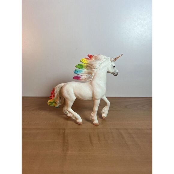 Schleich Small Rainbow Unicorn Rhinestone Figurine Am Limes - Picture 1 of 9